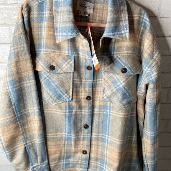 Boston Traders Size XXL Women’s Blue Shirt Trucker Jacket NWT Shacket - Picture 3 of 10